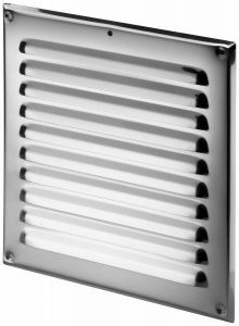 Square Ventilation Grille STAINLESS STEEL with Anti Insect Net 295 x 295MM