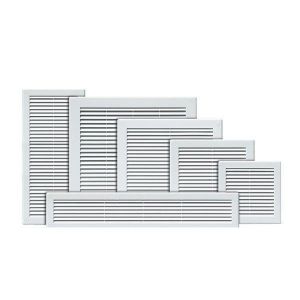 Ventilation Grille, Plastic, White, Rectangular, with Anti Insect Net 180 x 250MM