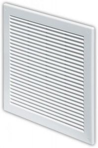 Ventilation Grille, Plastic, White, Square, with Anti Insect Net 300 x 300MM