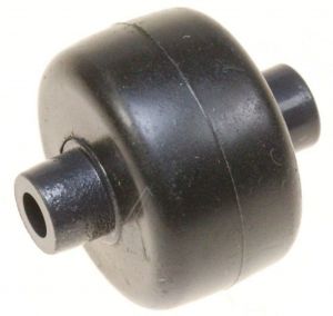Black Front Wheel for Zelmer Vacuum Cleaners - 00757568 BSH