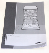 Instruction Manual for Bosch Siemens Dishwashers - Part nr. BSH 00562457