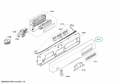 Panel for Bosch Siemens Dishwashers - Part nr. BSH 00700829