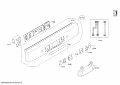 Panel Frame for Bosch Siemens Dishwashers - Part nr. BSH 11014239