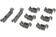 Plate Rack Holders (Set of 8 Pieces) for Bosch Siemens Dishwashers - 00611472