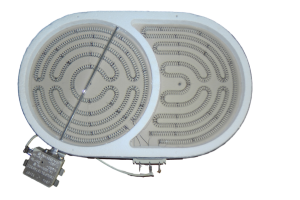 Ceramic Hot Plate (Dual Zone, Oval) for Gorenje Mora Hobs - 607622 Gorenje / Mora