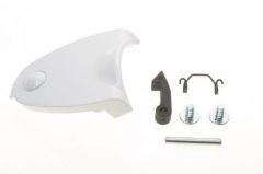 White Door Handle for Romo - Part. nr. Candy Zerowatt Washing Machines - Part. nr. Candy 90473547