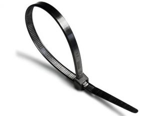 Black Cable Ties, Short-term UV Resistant, Load Capacity 8KG, Bundle Diameter 30MM, Size 2,5x120MM, 100pcs in a Package - VPC 2,5x120