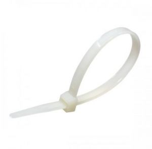 White Cable Ties, Load Capacity 22KG, Bundle Diameter 50MM, Size 4,8x200MM, 100pcs in a Package - VPP 4,8x200
