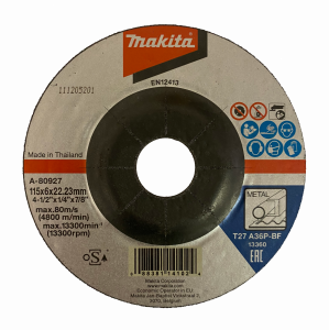 Grinding Disc, 115X6X22MM, for Steel Makita Univerzální