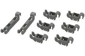 Plate Rack Holders (Set of 8 Pieces) for Bosch Siemens Dishwashers - 00611472 BSH - Bosch / Siemens