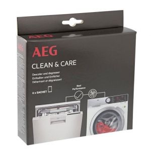 Clean & Care Limescale and Grease Remover for Electrolux AEG Zanussi Dishwashers & Washing Machines - 9029798049